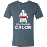 T-Shirts Indigo / Small Frakking cylon Men's Triblend T-Shirt