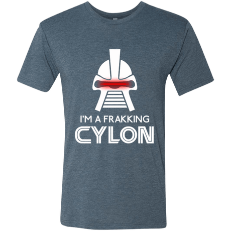 T-Shirts Indigo / Small Frakking cylon Men's Triblend T-Shirt