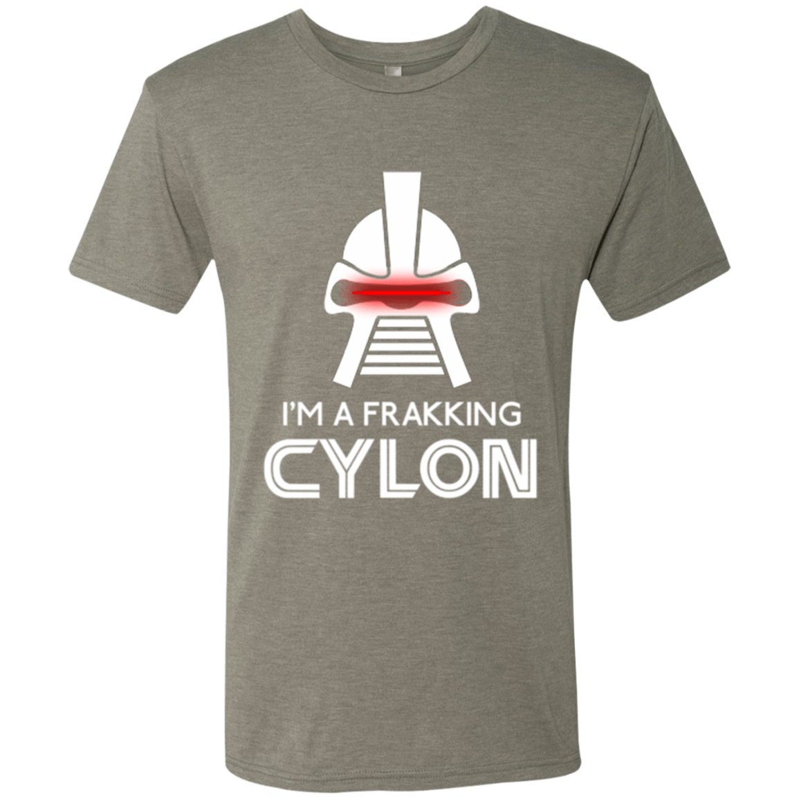 T-Shirts Venetian Grey / Small Frakking cylon Men's Triblend T-Shirt