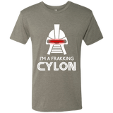T-Shirts Venetian Grey / Small Frakking cylon Men's Triblend T-Shirt