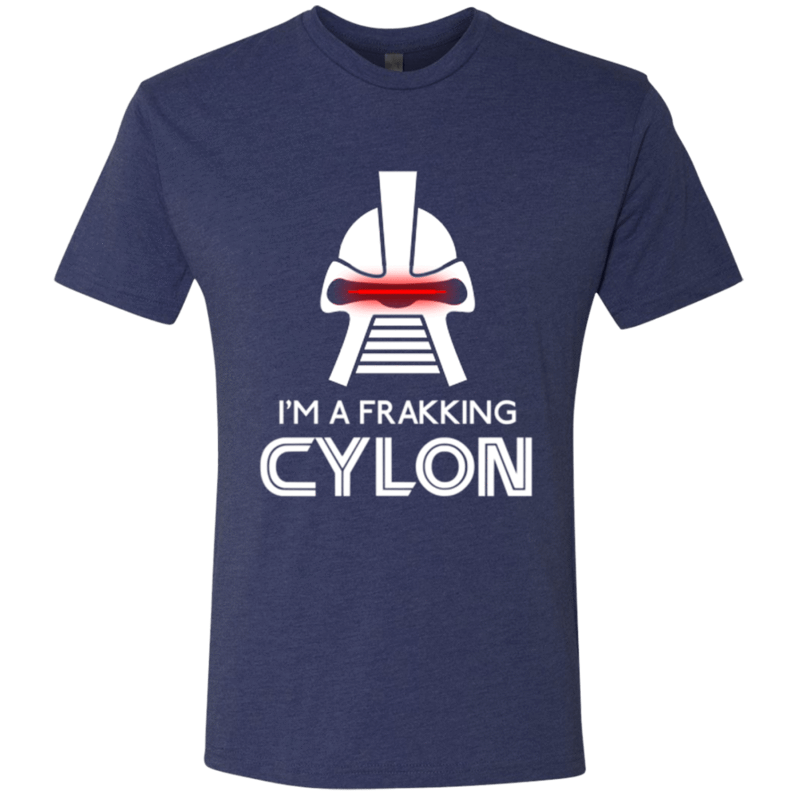 T-Shirts Vintage Navy / Small Frakking cylon Men's Triblend T-Shirt
