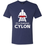 T-Shirts Vintage Navy / Small Frakking cylon Men's Triblend T-Shirt