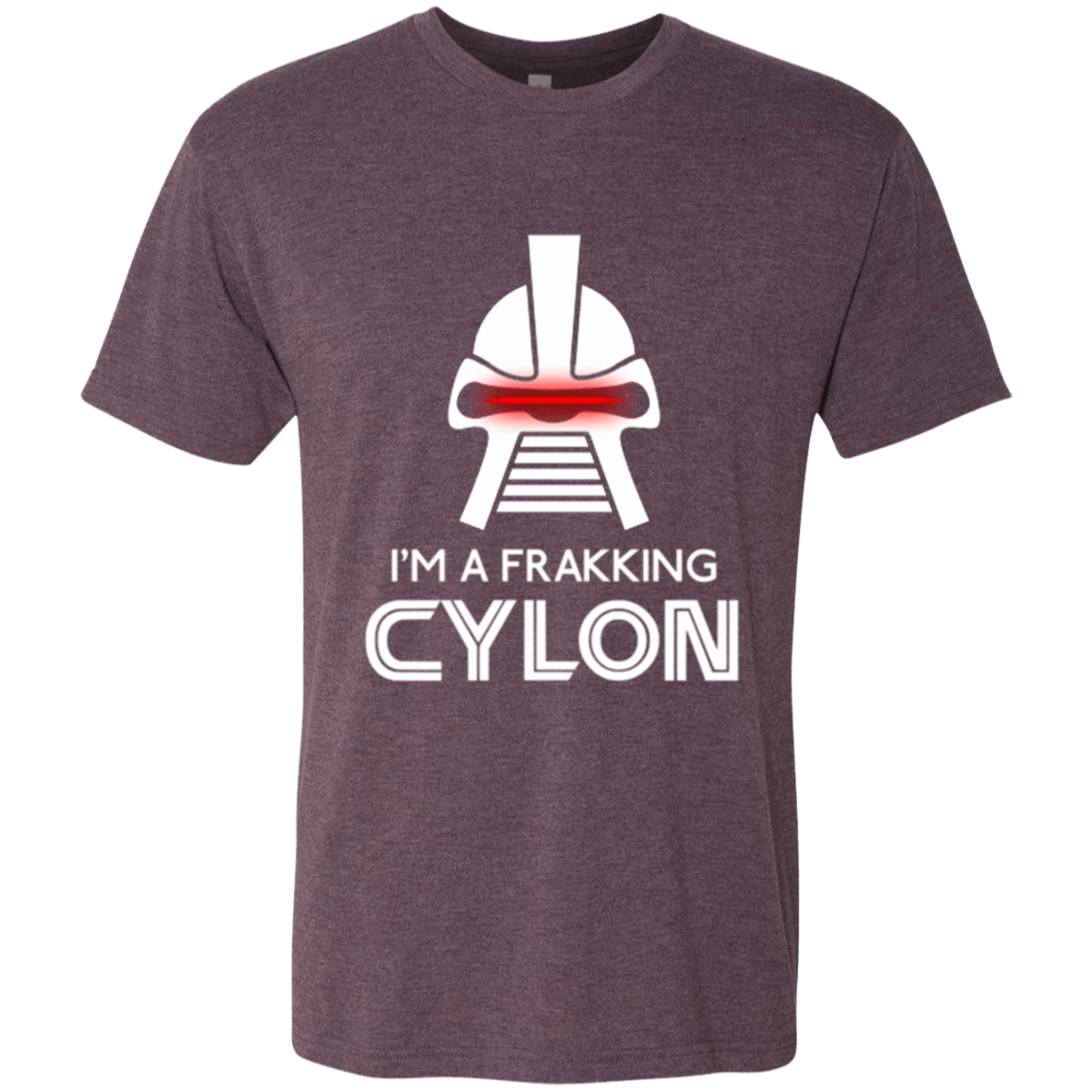 T-Shirts Vintage Purple / Small Frakking cylon Men's Triblend T-Shirt