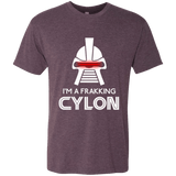 T-Shirts Vintage Purple / Small Frakking cylon Men's Triblend T-Shirt