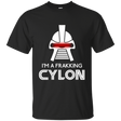 T-Shirts Black / Small Frakking cylon T-Shirt