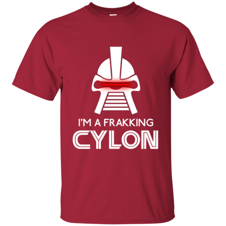 T-Shirts Cardinal / Small Frakking cylon T-Shirt