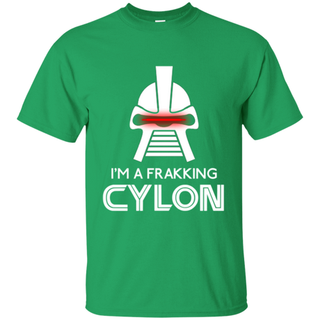 T-Shirts Irish Green / Small Frakking cylon T-Shirt