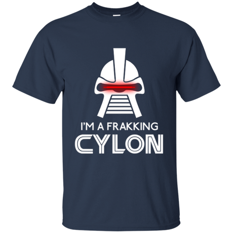 T-Shirts Navy / Small Frakking cylon T-Shirt