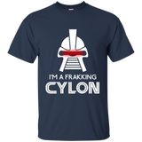 T-Shirts Navy / Small Frakking cylon T-Shirt