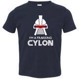 T-Shirts Navy / 2T Frakking cylon Toddler Premium T-Shirt