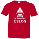 T-Shirts Red / 2T Frakking cylon Toddler Premium T-Shirt