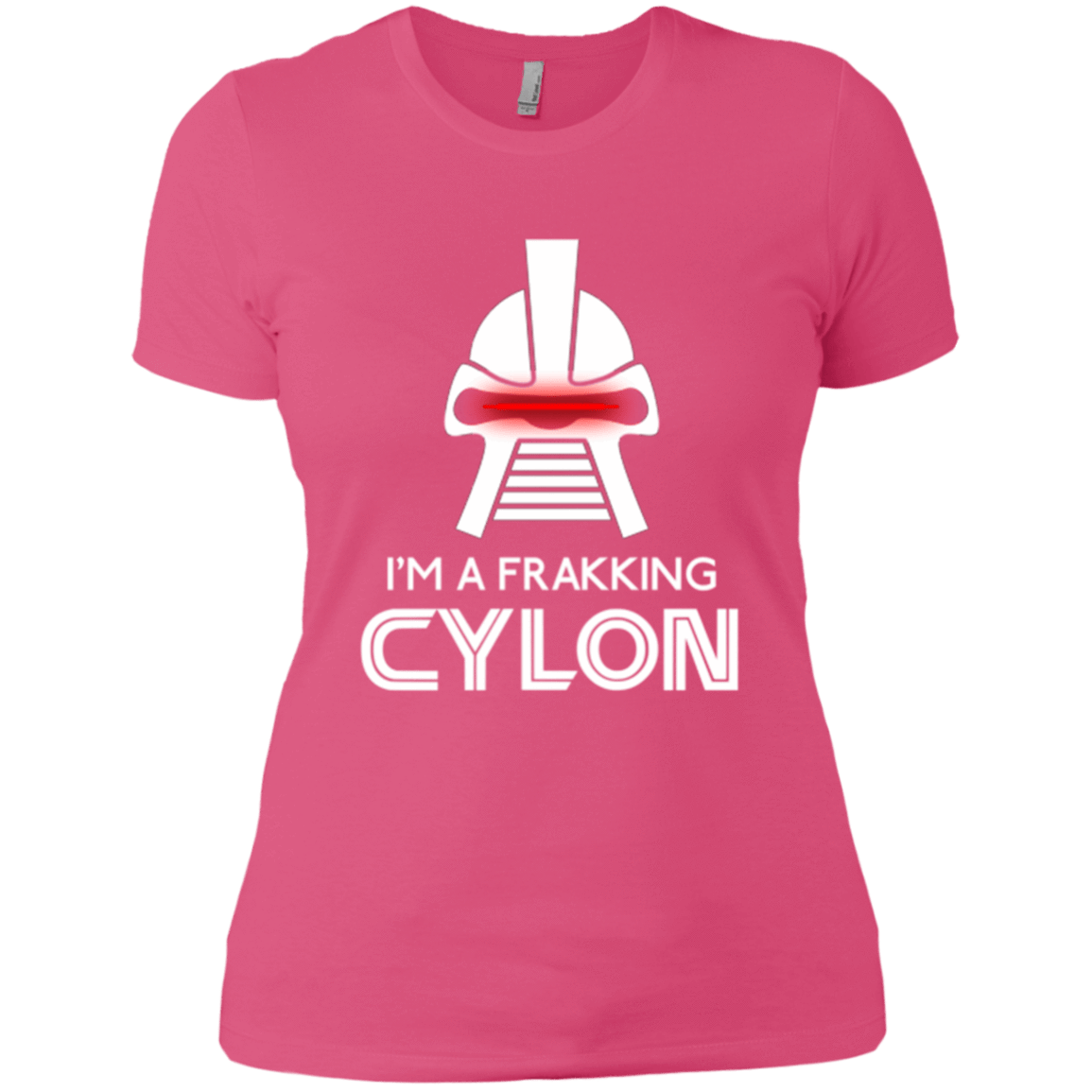 T-Shirts Hot Pink / X-Small Frakking cylon Women's Premium T-Shirt