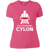 T-Shirts Hot Pink / X-Small Frakking cylon Women's Premium T-Shirt