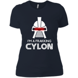 T-Shirts Midnight Navy / X-Small Frakking cylon Women's Premium T-Shirt