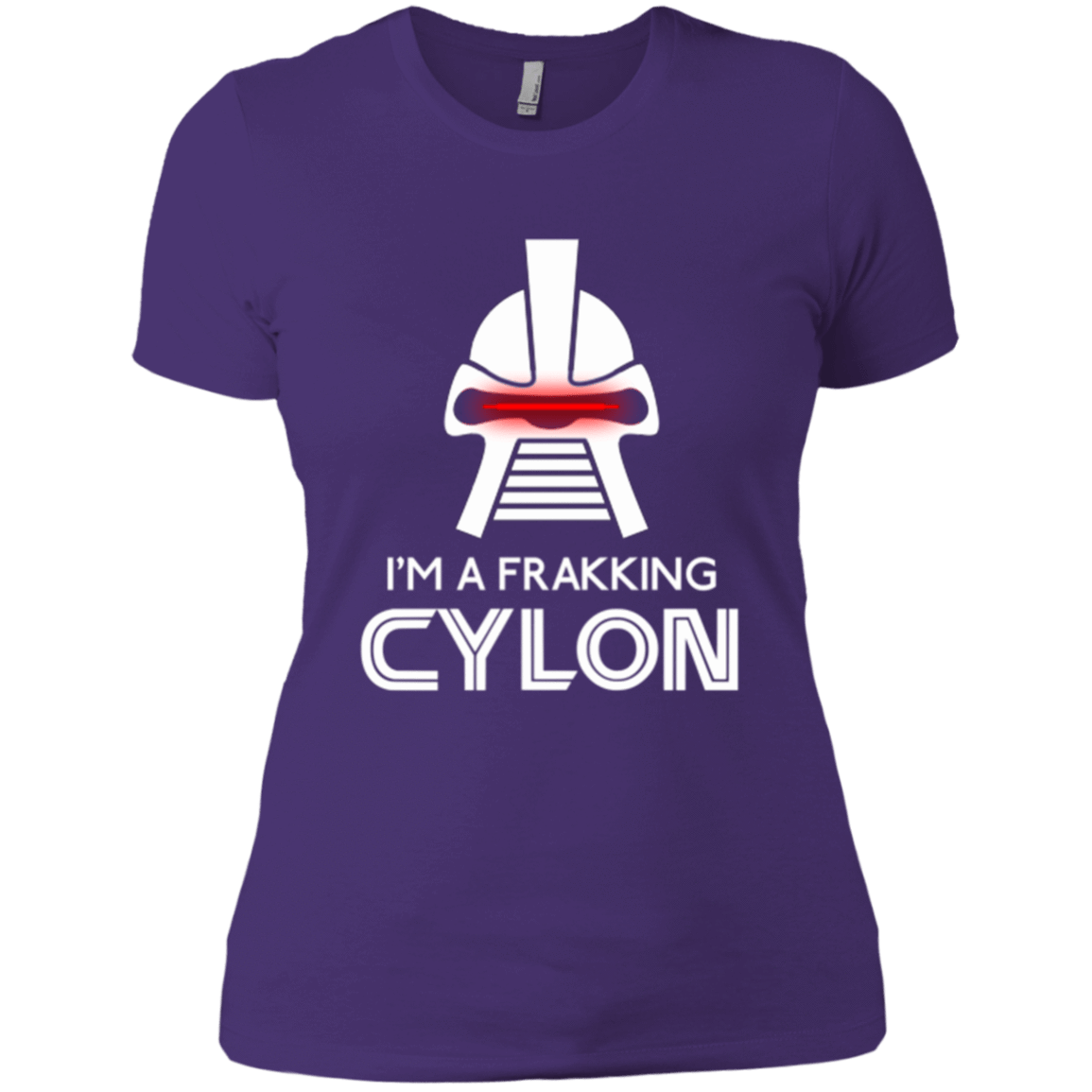 T-Shirts Purple / X-Small Frakking cylon Women's Premium T-Shirt