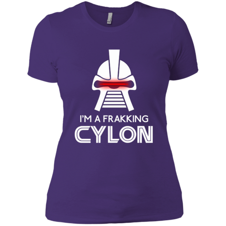 T-Shirts Purple / X-Small Frakking cylon Women's Premium T-Shirt