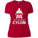 T-Shirts Red / X-Small Frakking cylon Women's Premium T-Shirt