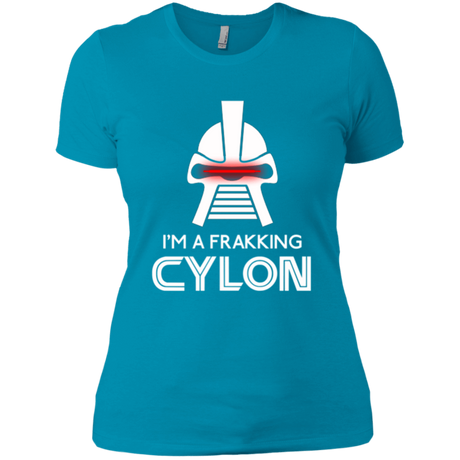 T-Shirts Turquoise / X-Small Frakking cylon Women's Premium T-Shirt