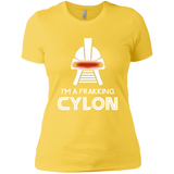 T-Shirts Vibrant Yellow / X-Small Frakking cylon Women's Premium T-Shirt