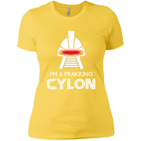 T-Shirts Vibrant Yellow / X-Small Frakking cylon Women's Premium T-Shirt