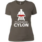 T-Shirts Warm Grey / X-Small Frakking cylon Women's Premium T-Shirt