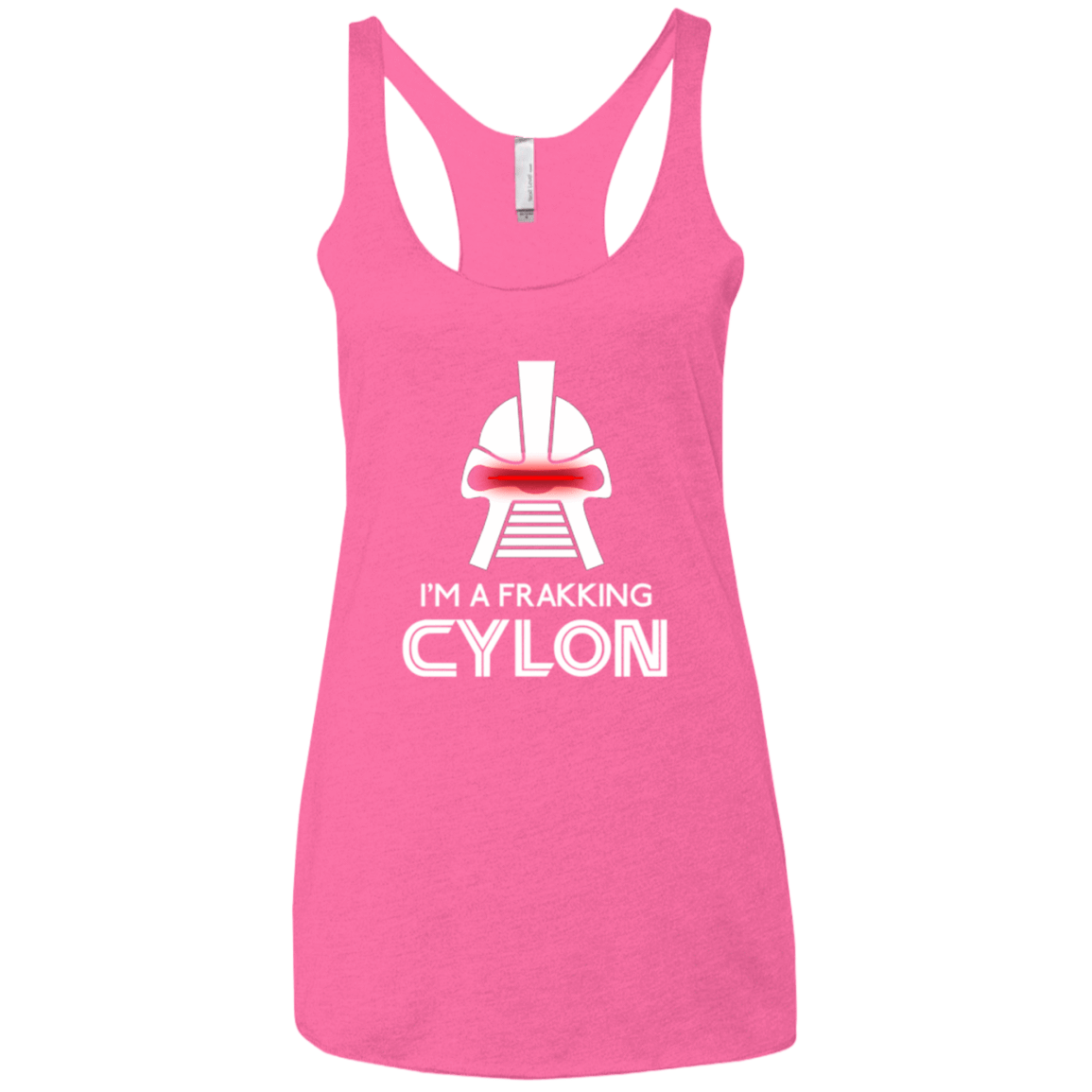 T-Shirts Vintage Pink / X-Small Frakking cylon Women's Triblend Racerback Tank