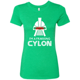 T-Shirts Envy / Small Frakking cylon Women's Triblend T-Shirt
