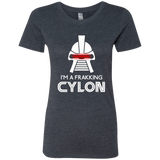 T-Shirts Vintage Navy / Small Frakking cylon Women's Triblend T-Shirt