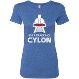 T-Shirts Vintage Royal / Small Frakking cylon Women's Triblend T-Shirt