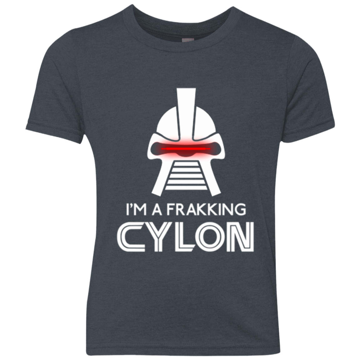 T-Shirts Vintage Navy / YXS Frakking cylon Youth Triblend T-Shirt