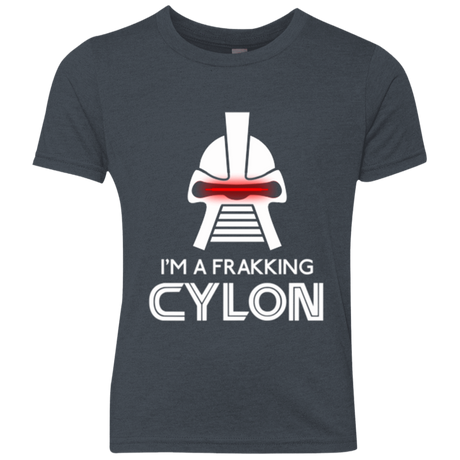 T-Shirts Vintage Navy / YXS Frakking cylon Youth Triblend T-Shirt