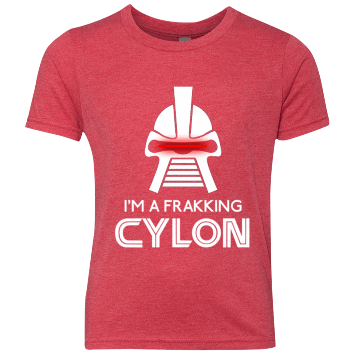 T-Shirts Vintage Red / YXS Frakking cylon Youth Triblend T-Shirt