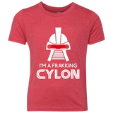 T-Shirts Vintage Red / YXS Frakking cylon Youth Triblend T-Shirt