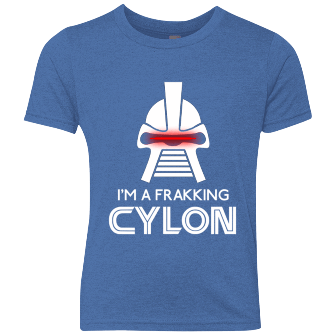 T-Shirts Vintage Royal / YXS Frakking cylon Youth Triblend T-Shirt