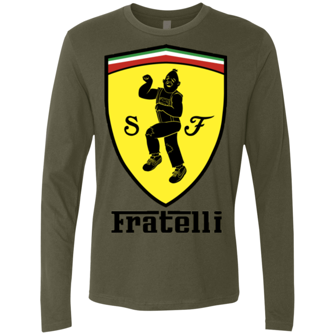 T-Shirts Military Green / S Fratelli Men's Premium Long Sleeve