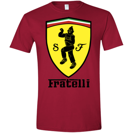 T-Shirts Cardinal Red / S Fratelli Men's Semi-Fitted Softstyle
