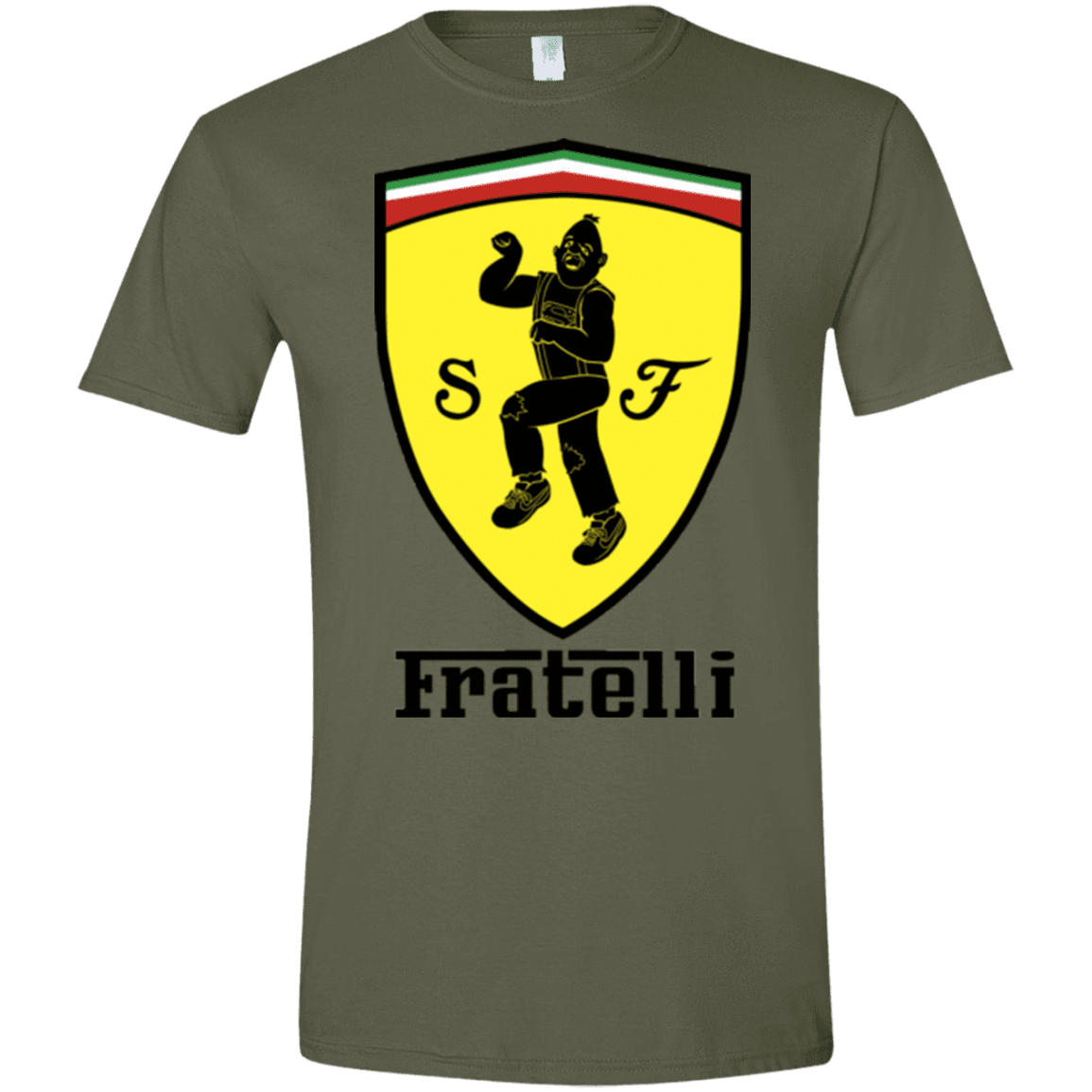 T-Shirts Military Green / S Fratelli Men's Semi-Fitted Softstyle