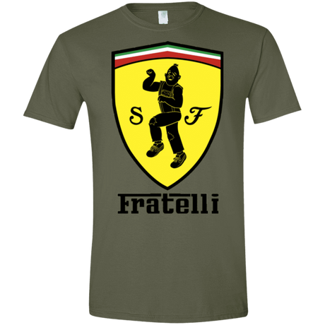T-Shirts Military Green / S Fratelli Men's Semi-Fitted Softstyle