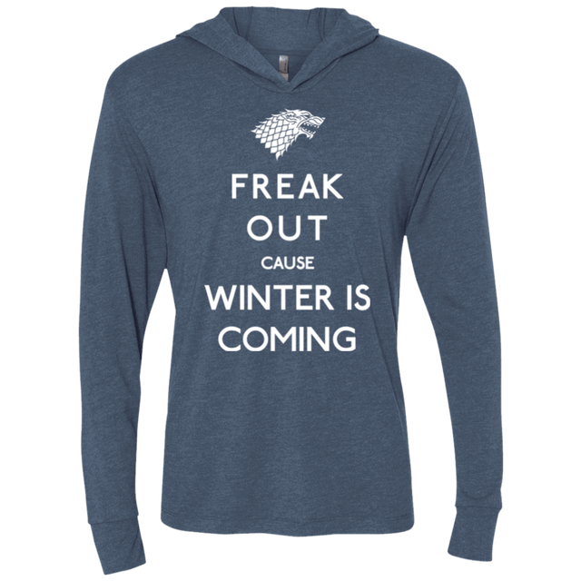 T-Shirts Indigo / X-Small Freak winter Triblend Long Sleeve Hoodie Tee
