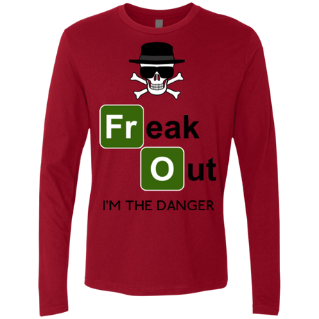 T-Shirts Cardinal / Small Freaking danger Men's Premium Long Sleeve