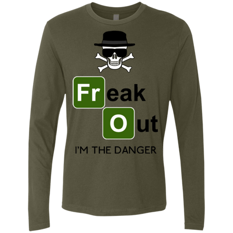 T-Shirts Military Green / Small Freaking danger Men's Premium Long Sleeve