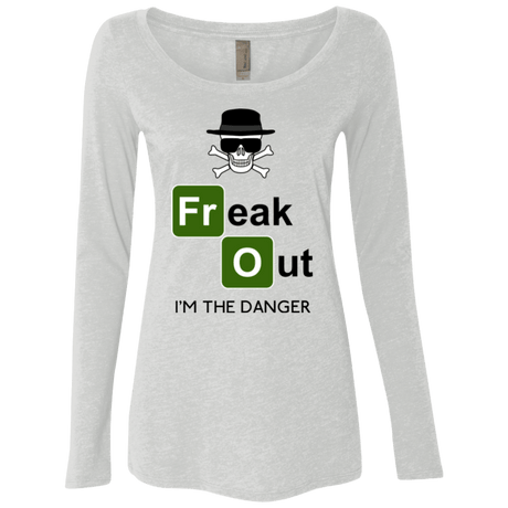 T-Shirts Heather White / Small Freaking danger Women's Triblend Long Sleeve Shirt
