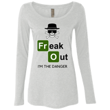 T-Shirts Heather White / Small Freaking danger Women's Triblend Long Sleeve Shirt
