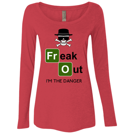 T-Shirts Vintage Red / Small Freaking danger Women's Triblend Long Sleeve Shirt
