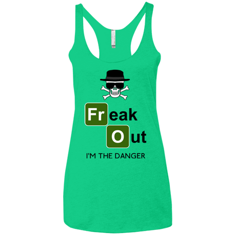 T-Shirts Envy / X-Small Freaking danger Women's Triblend Racerback Tank