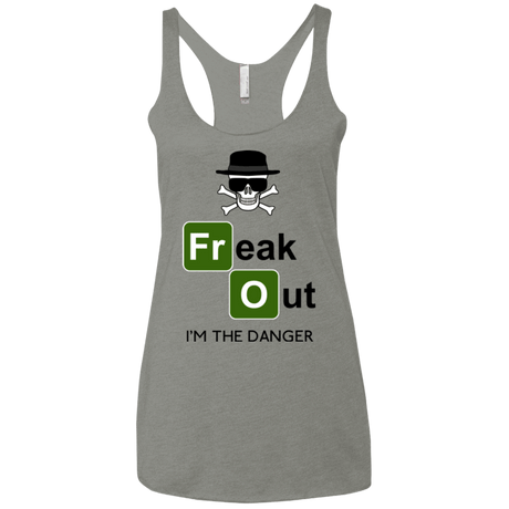 T-Shirts Venetian Grey / X-Small Freaking danger Women's Triblend Racerback Tank