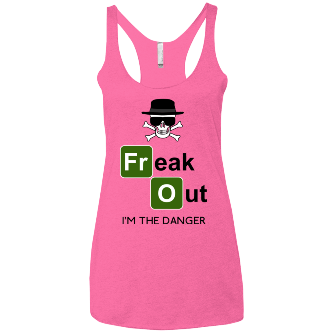 T-Shirts Vintage Pink / X-Small Freaking danger Women's Triblend Racerback Tank