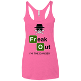 T-Shirts Vintage Pink / X-Small Freaking danger Women's Triblend Racerback Tank