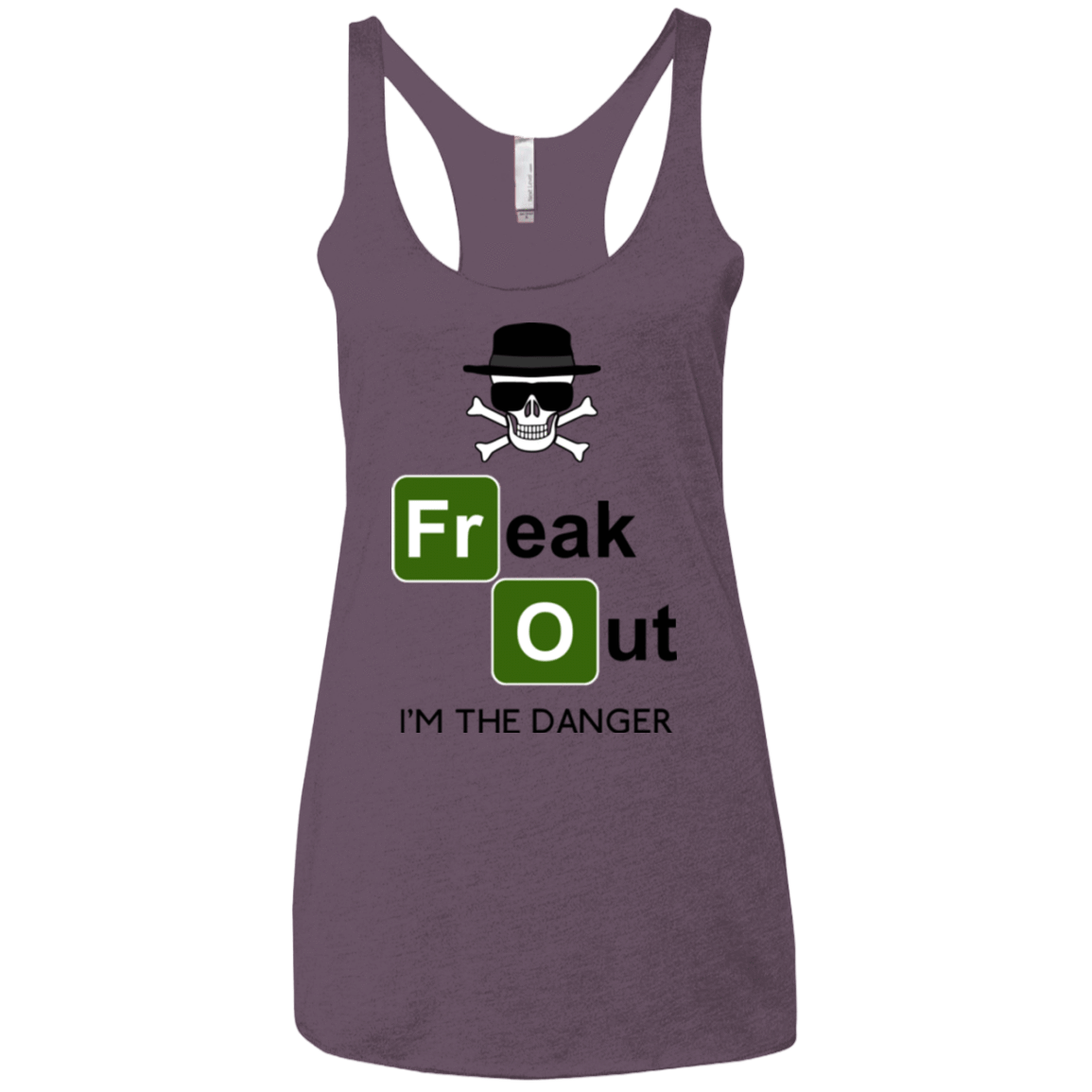 T-Shirts Vintage Purple / X-Small Freaking danger Women's Triblend Racerback Tank