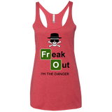 T-Shirts Vintage Red / X-Small Freaking danger Women's Triblend Racerback Tank